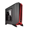 KASA CORSAİR CARBİDE SPEC-ALPHA SİYAH/KIRMIZI PENCERELİ GAMİNİG MİD TOWER KASA ( PSU YOK )