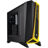 KASA CORSAİR CARBİDE SPEC-ALPHA SİYAH/SARI PENCERELİ GAMİNG MİD TOWER KASA ( PSU YOK )