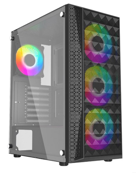 KASA GAMEBOOSTER GB-G2616B USB3.0 MESH PANEL SİYAH KASA (PSU YOK)