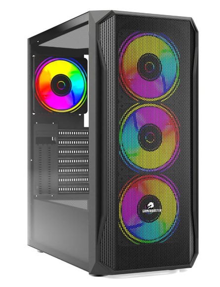 KASA GAMEBOOSTER GB-T005MB USB3.0 RGB FAN MESH PANEL SİYAH KASA (PSU YOK)