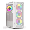 KASA GAMEBOOSTER GB-T005MW USB3.0 RGB FAN MESH PANEL BEYAZ KASA (PSU YOK)