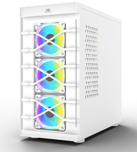 KASA POWERBOOST PB-GR222BW USB3.0 FULL BEYAZ TEMPERED GLASS 7XARGB FANLI KASA (PSU YOK)