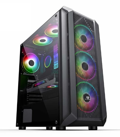 KASA POWERBOOST PB-PH016BB USB 3.0 MESH ARGB FANLI GAMİNG SİYAH KASA  (PSU YOK)