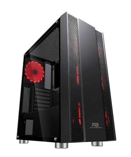 KASA POWERBOOST VK-G3403S 650W 80+ USB3.0 KIRMIZI LED FAN MESH PANEL KASA