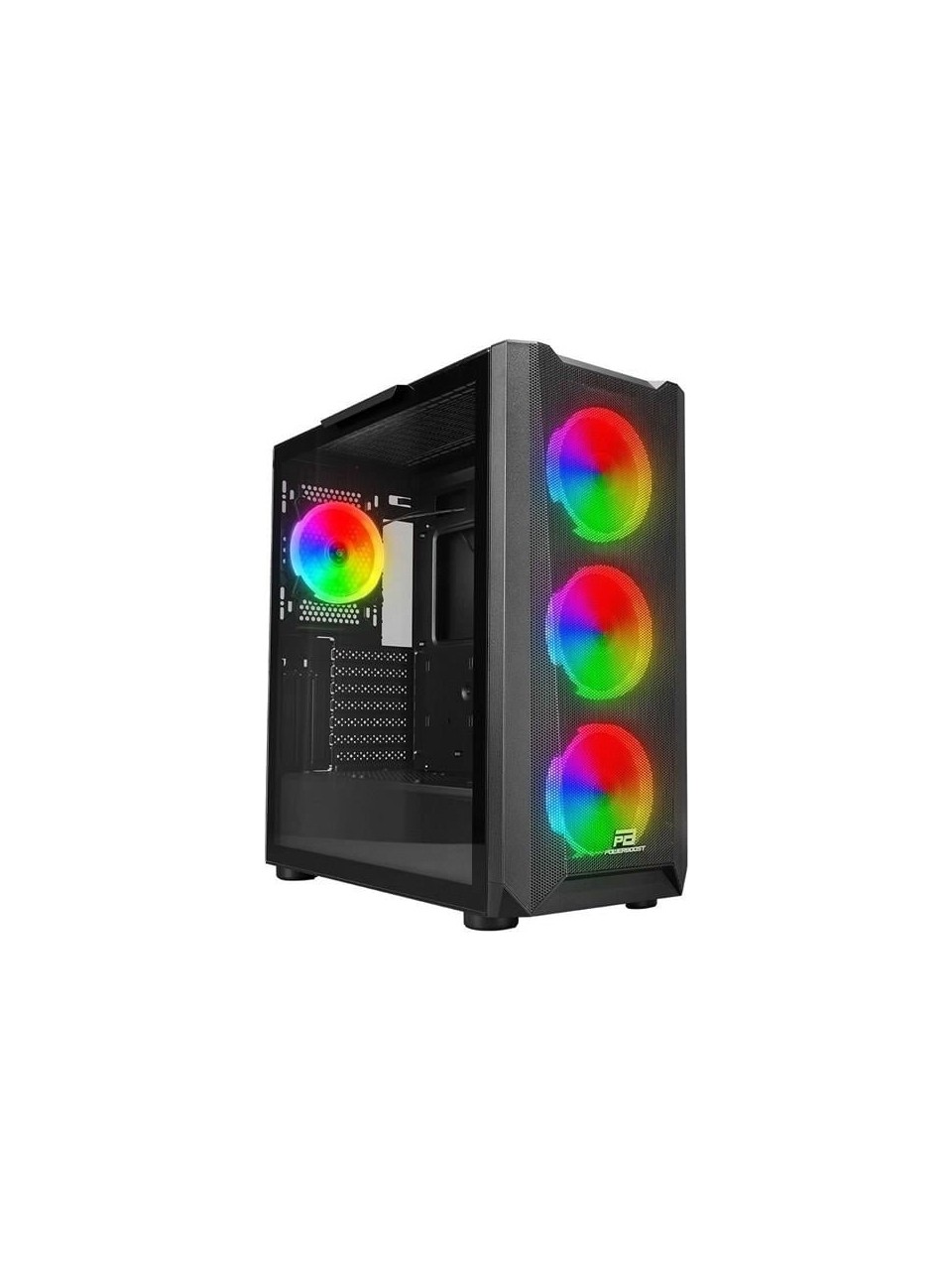 KASA POWERBOOST VK-W001B USB 3.0 MESH ARGB RİNG FANLI GAMİNG KASA (PSU YOK)