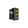 KASA POWERBOOST VK-W001B USB 3.0 MESH ARGB RİNG FANLI GAMİNG KASA (PSU YOK)