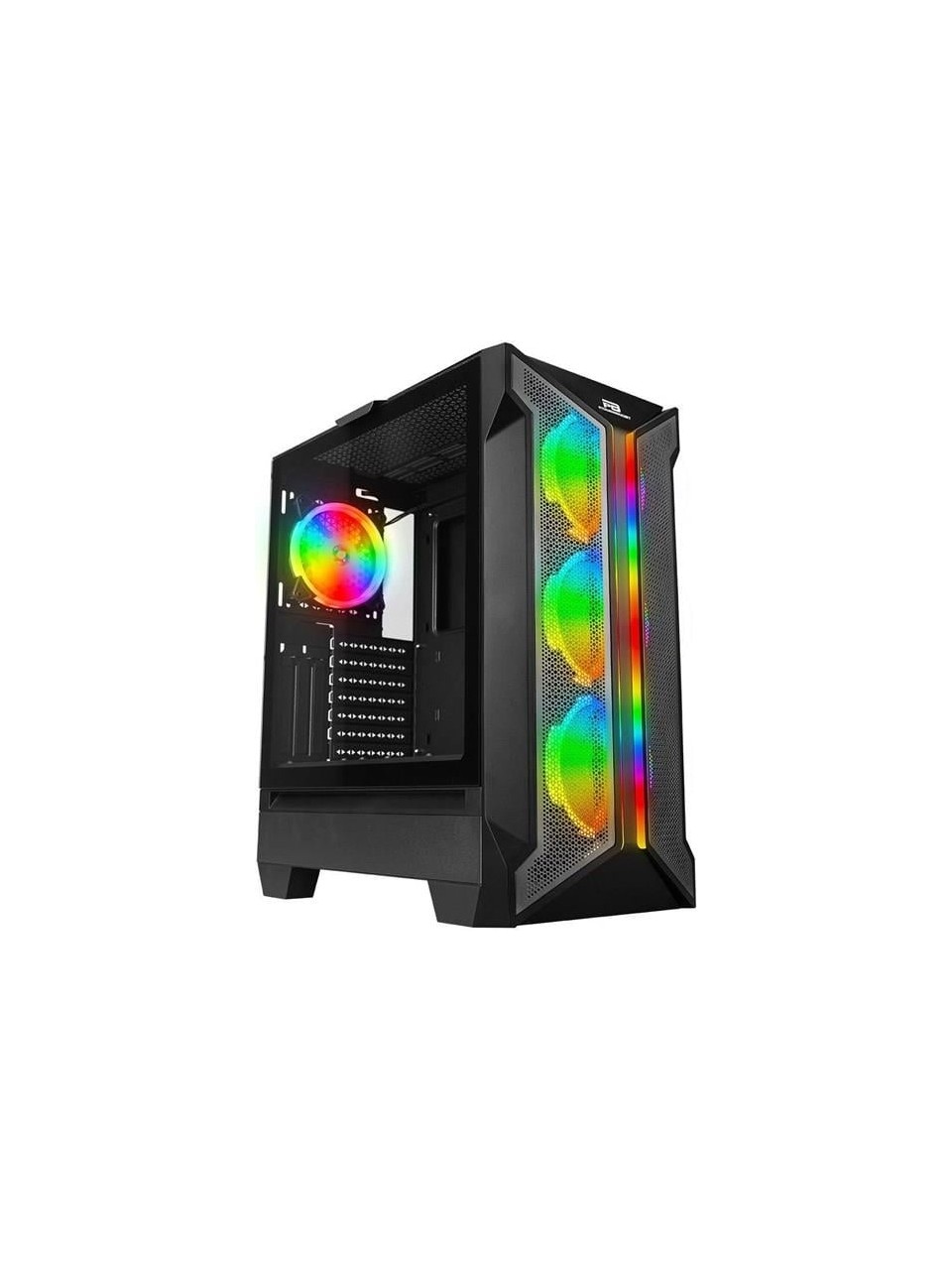 KASA POWERBOOST VK-Z002B USB 3.0 MESH ARGB RİNG FANLI GAMİNG KASA (PSU YOK)