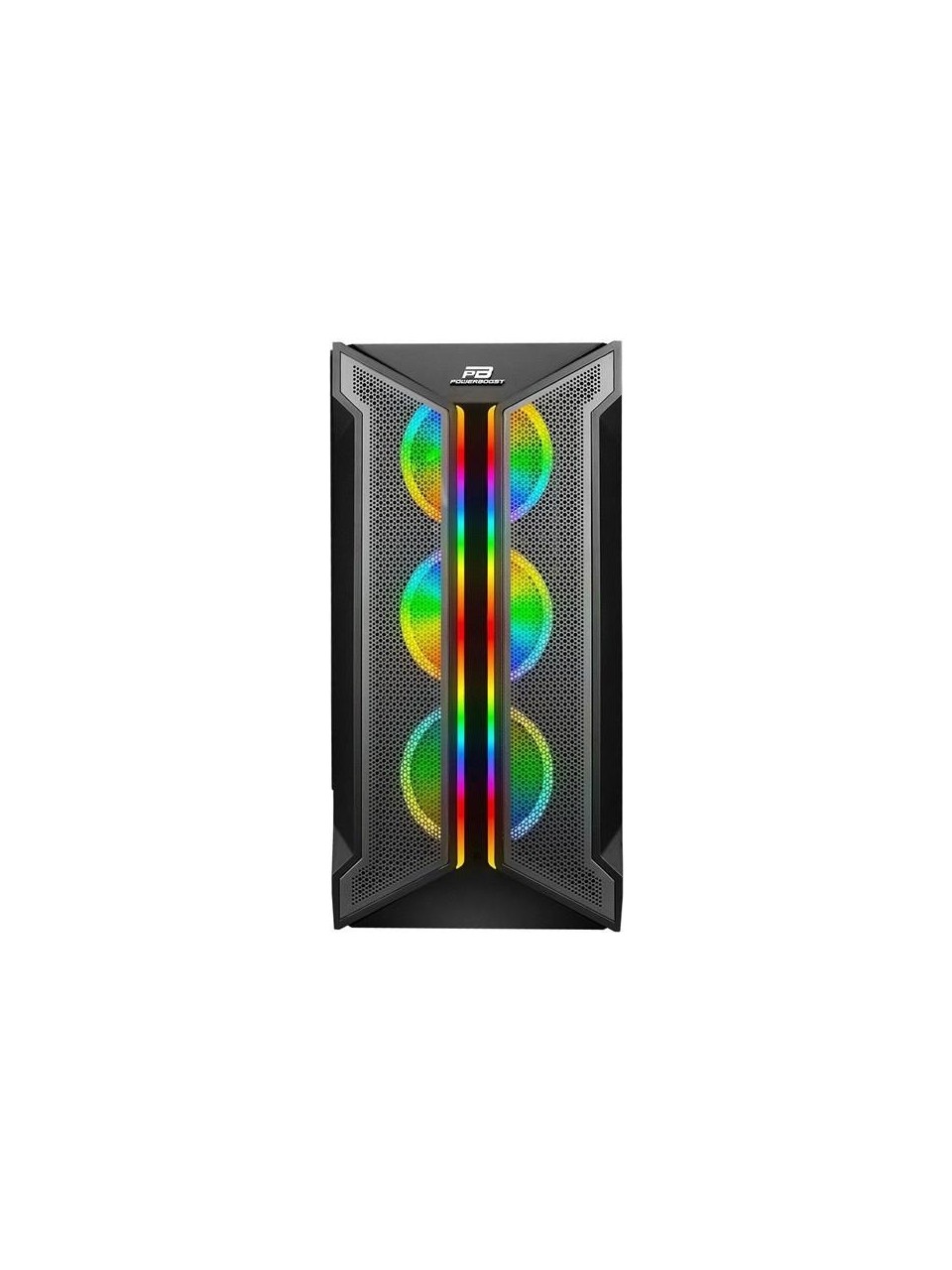 KASA POWERBOOST VK-Z002B USB 3.0 MESH ARGB RİNG FANLI GAMİNG KASA (PSU YOK)