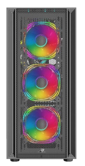 KASA POWERBOOST X-12B USB 3.0 MESH 4 X ARGB FANLI SİYAH KASA (PSU YOK)