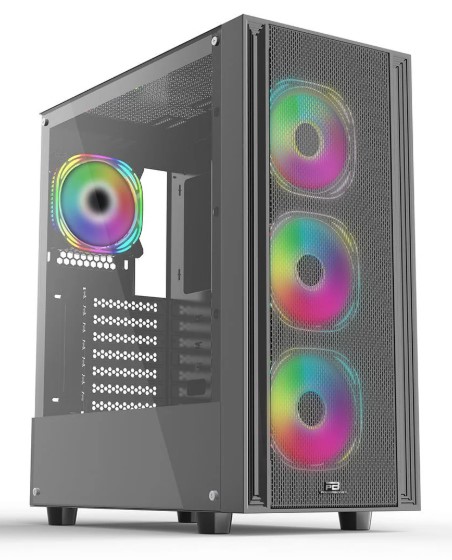 KASA POWERBOOST X-12B USB 3.0 MESH 4 X ARGB FANLI SİYAH KASA (PSU YOK)