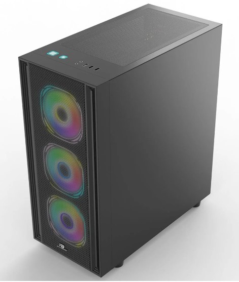 KASA POWERBOOST X-12B USB 3.0 MESH 4 X ARGB FANLI SİYAH KASA (PSU YOK)