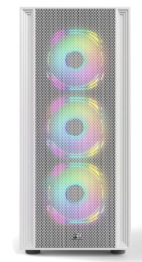 KASA POWERBOOST X-12W USB 3.0 MESH 4 X ARGB FANLI BEYAZ KASA (PSU YOK)
