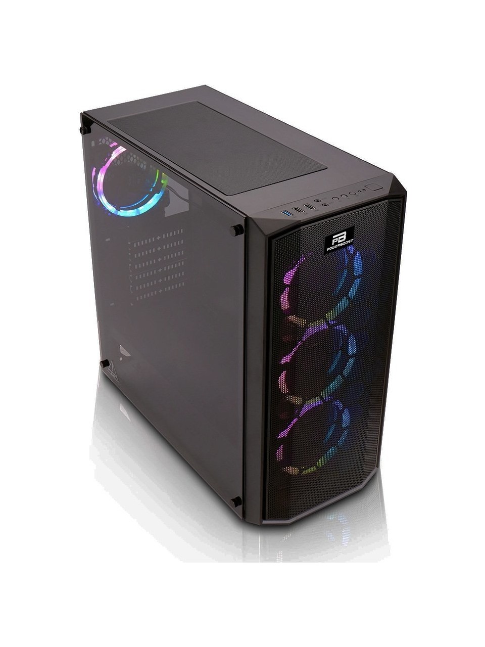 KASA POWERBOOST X58RGB USB 3.0 MESH 4XRGB FANLI KASA (PSU YOK)