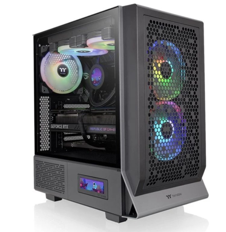 KASA THERMALTAKE CERES 300 TG SİYAH 3X140MM ARGB FANLI, MESH PANELLİ MİDTOWER OYUNCU KASASI
