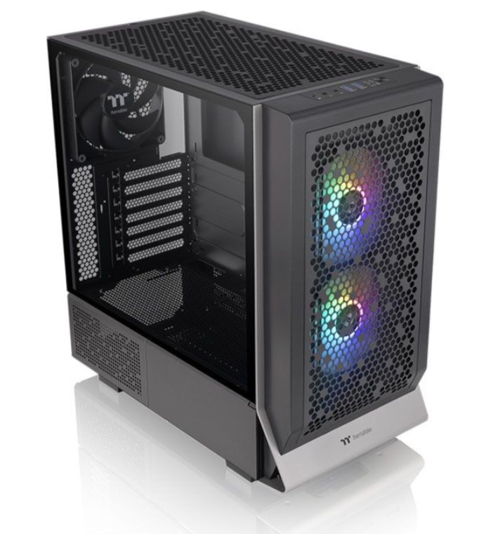KASA THERMALTAKE CERES 300 TG SİYAH 3X140MM ARGB FANLI, MESH PANELLİ MİDTOWER OYUNCU KASASI