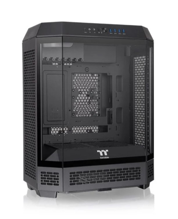 KASA THERMALTAKE THE TOWER 600 TG SİYAH PENCERELİ, ATX BİLGİSAYAR KASASI  (PSU YOK)