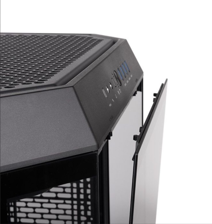 KASA THERMALTAKE THE TOWER 600 TG SİYAH PENCERELİ, ATX BİLGİSAYAR KASASI  (PSU YOK)