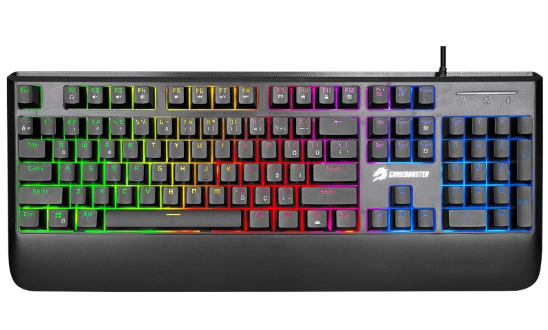 KLAVYE GAMEBOOSTER G4 PULSEFİRE RAİNBOW AYDINLATMALI SEMİ-MECHANİCAL OYUN KLAVYESİ
