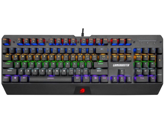 KLAVYE GAMEBOOSTER G5R DEFENDER RAİNBOW AYDINLATMALI MEKANİK OYUN KLAVYESİ
