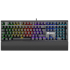 KLAVYE GAMEBOOSTER G908 BOLT RAİNBOW AYDINLATMALI BLUE SWİTCH MEKANİK BİLEKLİKLİ OYUN KLAVYESİ