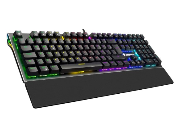 KLAVYE GAMEBOOSTER G908 BOLT RAİNBOW AYDINLATMALI RED SWİTCH MEKANİK BİLEKLİKLİ OYUN KLAVYESİ