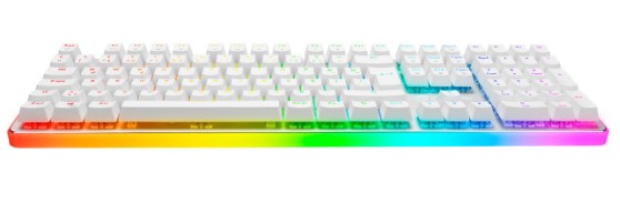 KLAVYE GAMEBOOSTER G918 FİRE STORM RGB BLUE SWİTCH MEKANİK BEYAZ OYUN KLAVYESİ