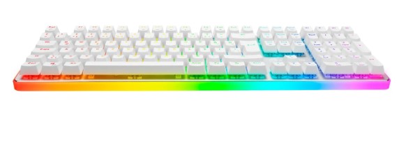 KLAVYE GAMEBOOSTER G918 FİRE STORM RGB RED SWİTCH MEKANİK BEYAZ OYUN KLAVYESİ