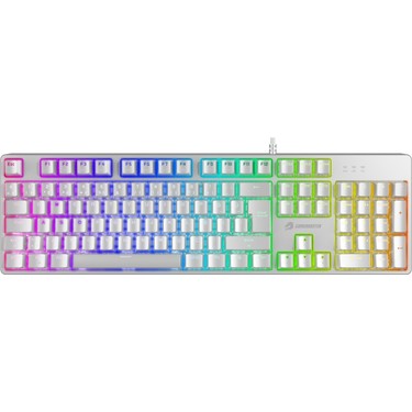 KLAVYE KABLOLU GAMING GAMEBOOSTER G24W ENİGMA RAİNBOW AYDINLATMALI RED SWİTCH MEKANİK BEYAZ OYUN KLAVYESİ