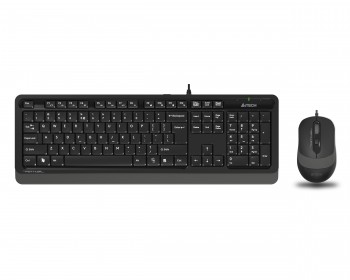 KLAVYE SET A4 TECH F1010 Q USB GRİ TR MM KLAVYE+OPTİK MOUSE