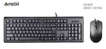 KLAVYE SET A4 TECH KR-9276 Q USB STANDART KLAVYE+OPTİK MOUSE