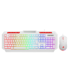 KLAVYE SET GAMEBOOSTER KM-11W KNİGHT BEYAZ KLAVYE MOUSE SET