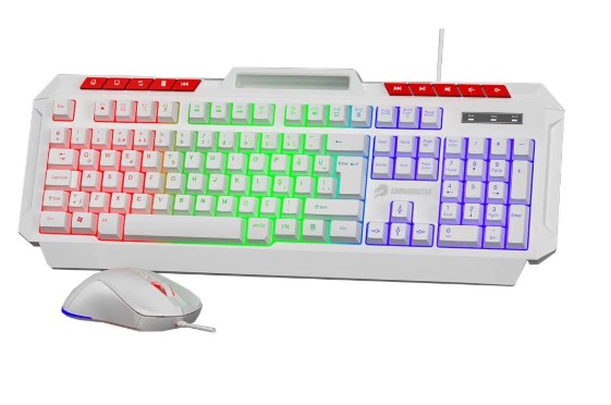 KLAVYE SET GAMEBOOSTER KM-11W KNİGHT BEYAZ KLAVYE MOUSE SET