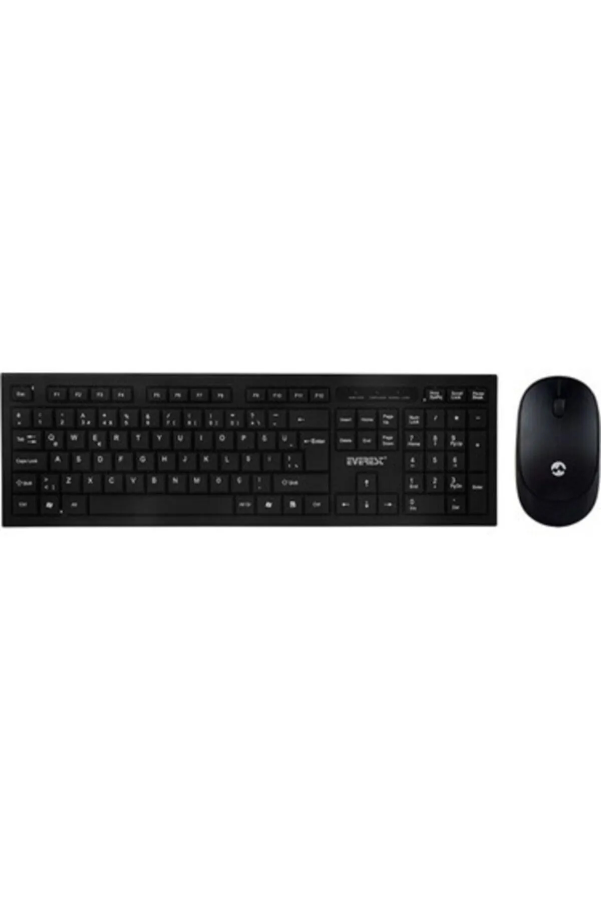 KLAVYE SET KABLOSUZ EVEREST KM-6121 MULTİMEDYA Q TÜRKÇE SİYAH