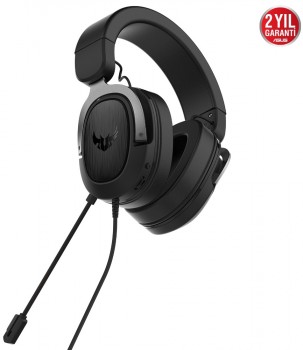 KULAKLIK ASUS TUF GAMING H3 GUN METAL 7.1 3.5MM KULAKLIK