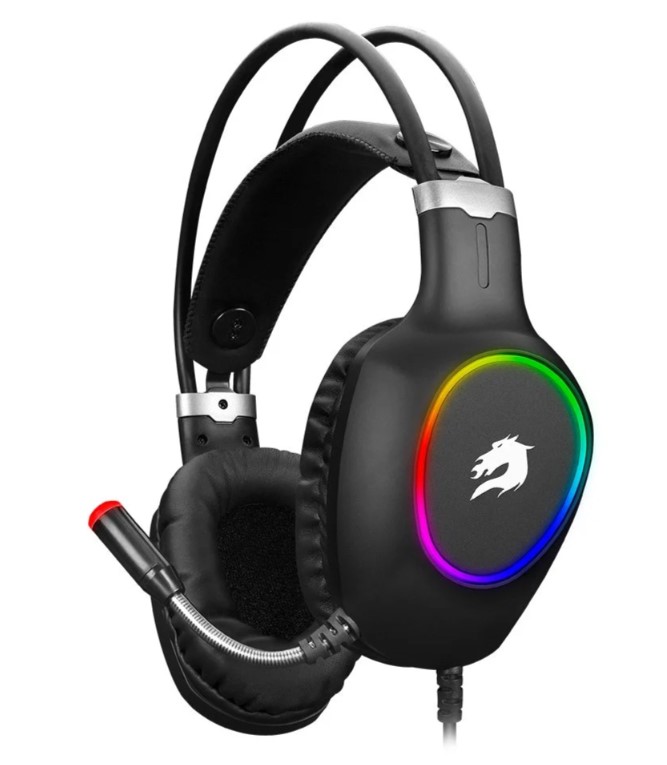 KULAKLIK GAMEBOOSTER H05 ZEN RAİNBOW LED 7.1 TİTREŞİMLİ SİYAH OYUNCU KULAKLIĞI