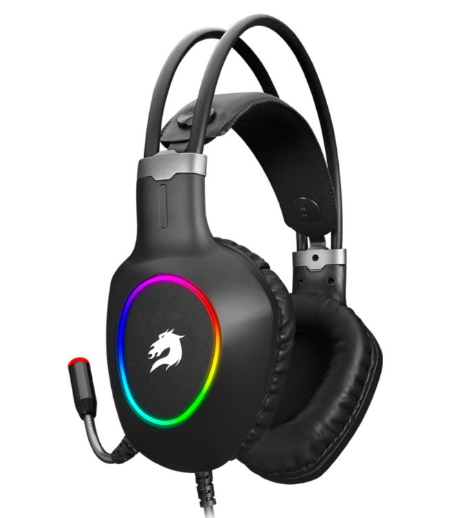 KULAKLIK GAMEBOOSTER H05 ZEN RAİNBOW LED 7.1 TİTREŞİMLİ SİYAH OYUNCU KULAKLIĞI