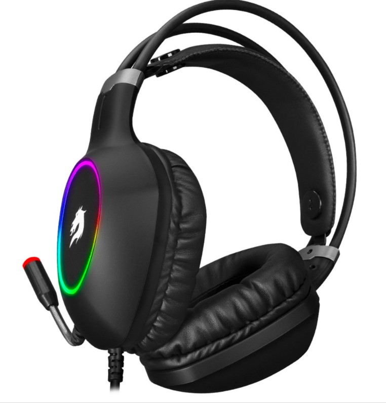 KULAKLIK GAMEBOOSTER H05 ZEN RAİNBOW LED 7.1 TİTREŞİMLİ SİYAH OYUNCU KULAKLIĞI