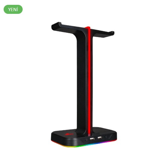 KULAKLIK GAMEBOOSTER HS01 RGB AYDINLATMALI İKİLİ KULAKLIK STANDI