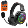 KULAKLIK GAMEBOOSTER WBH44  RGB WİRELESS 2.4G+BT SİYAH OYUNCU KULAKLIĞI