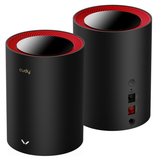 MENZİL GENİŞLETİCİ CUDY M3000 2-PACK AX3000MBPS 2.4GHZ/5GHZ AP/RE/WISP 2.5GE MU-MIMO KABLOSUZ 2'Lİ MESH Wİ-Fİ 6 SİSTEMİ