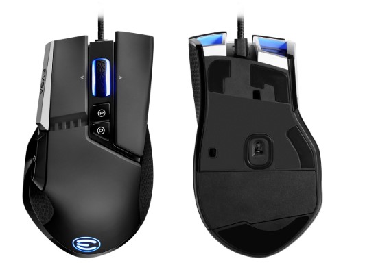 MOUSE EVGA X17 WİRED, BLACK, CUSTOMİZABLE, 16,000 DPI, 5 PROFİLES, 10 BUTTONS, ERGONOMİC
