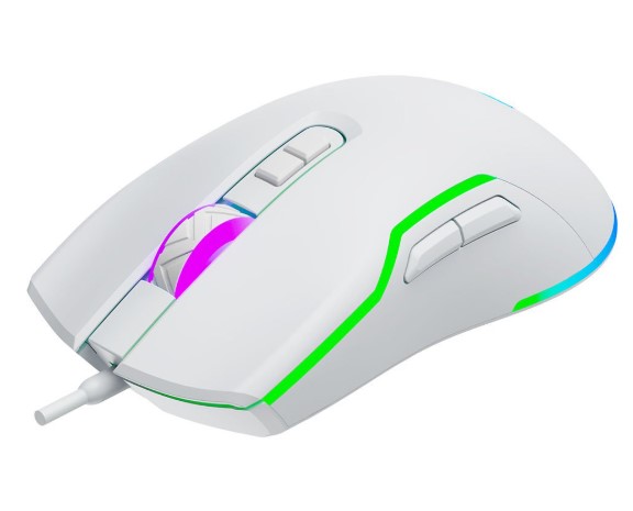 MOUSE GAMEBOOSTER M18 INFERNO 2.4GHZ KABLOSUZ RGB AYDINLATMALI BEYAZ PROFESYONEL GAMİNG MOUSE
