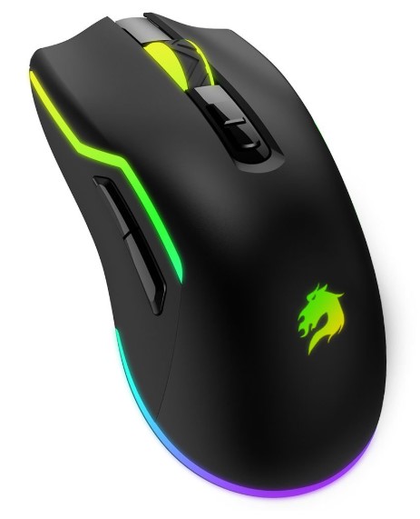 MOUSE GAMEBOOSTER M18 INFERNO 2.4GHZ KABLOSUZ RGB AYDINLATMALI SİYAH PROFESYONEL GAMİNG MOUSE