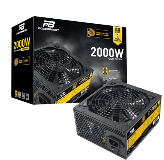 POWER SUPPLY 200W POWERBOOST BST-ATX2000 14CM SİYAH FAN, MİNİNG ATX PSU (RETAİL)