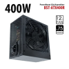 POWER SUPPLY 400W POWERBOOST BST-ATX400R PPFC 12CM SİYAH FANLI ATX PSU POWER KABLO (RETAİL BOX)