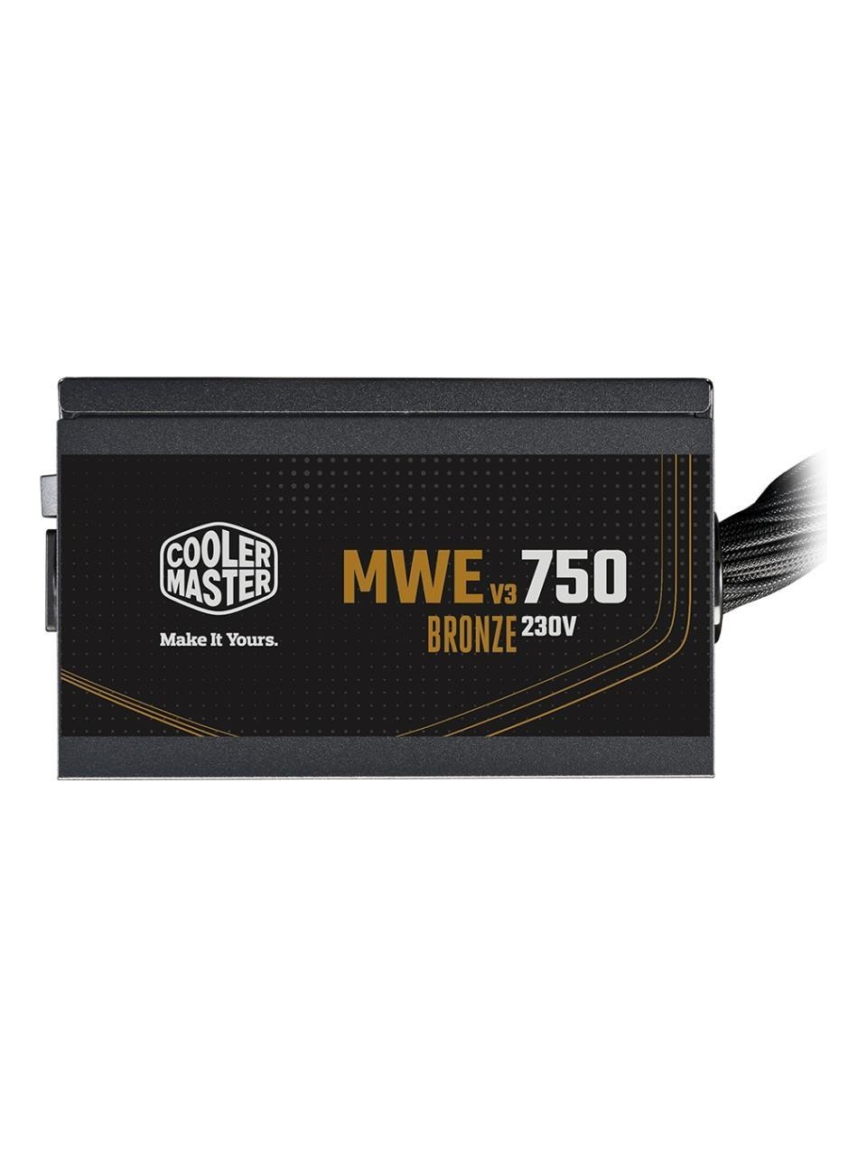 POWER SUPPLY 750W 80+ BRONZE CM MWE V3 750W 80+ BRONZE ATX 3.1 AKTİF PFC, 120MM FANLI PSU