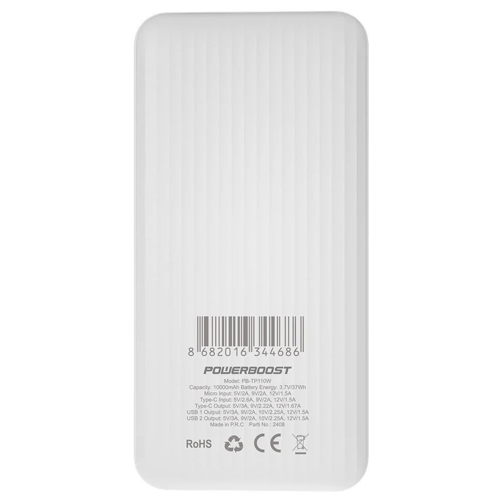 POWERBANK POWERBOOSTPRIME 110W 10.000MAH PD20W TYPE-C HCS22.5W BEYAZ TAŞINABİLİR ŞARZ CİHAZI