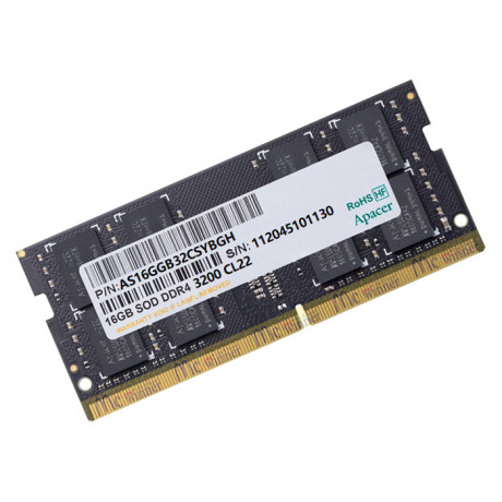 RAM NB 16GB APACER 1X16GB 3200MHZ CL22 DDR4 NOTEBOOK SODIMM RAM (ES.16G21.GSH)