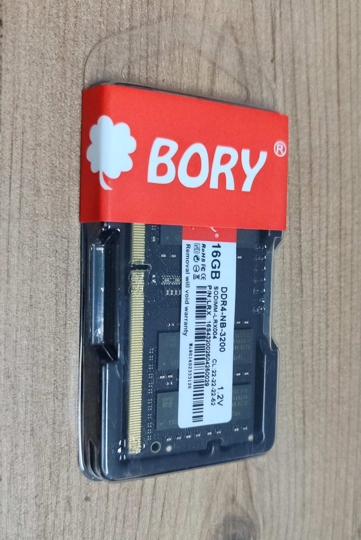RAM NB 16GB DDR4 3200 MHZ BORY KUTULU