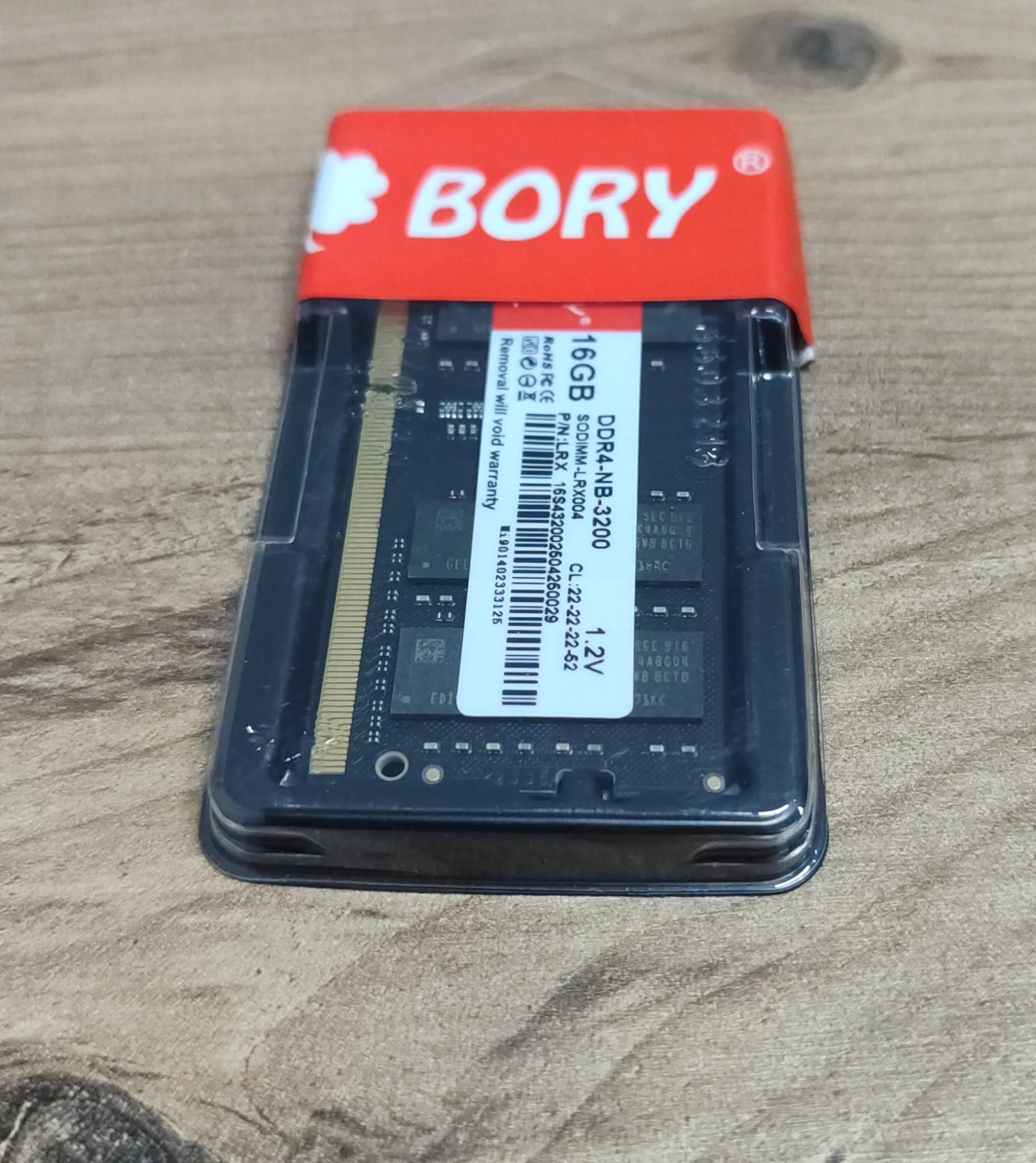 RAM NB 16GB DDR4 3200 MHZ BORY KUTULU